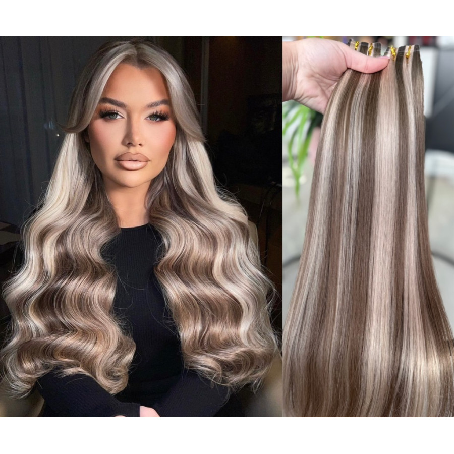 Extensii Tape-in Russian Hair Balayage #7/60A Extensii Tape-in Russian Hair Balayage #7/60A